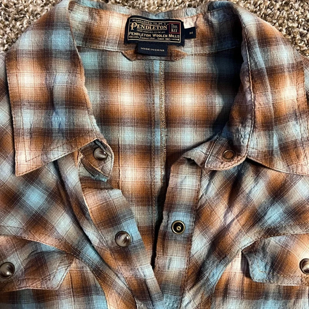 Plaid Button-Up Dress - Picture 4 of 10